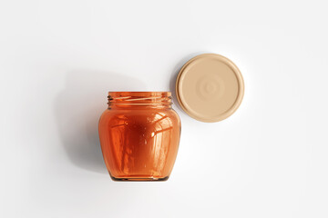 Amber Glass Jar