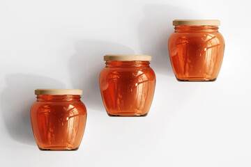 Amber Glass Jar