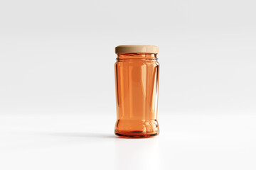 Amber Glass Jar