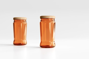 Amber Glass Jar