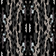Fototapeta premium Ikat, Tie Dye. Batik, Hand Drawn Ornament.