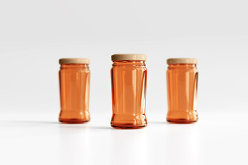 Amber Glass Jar