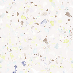 Terrazzo Texture Vector. Flooring Seamless Pattern