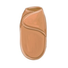 Newborn firs clothes in pastel colors. Cute baby icon illustration. Diaper cocoon, napkins 