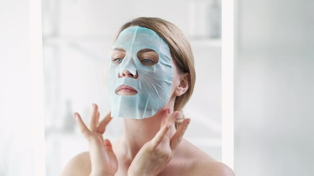 face mask moisturizing skin care beauty woman