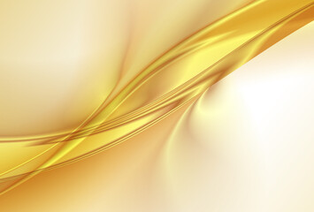 Abstract background, gold fantasy lines, golden soft waves elegant vector illustration. 

