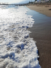 waves on the beach TURKEY MEDITERRANEAN SEA