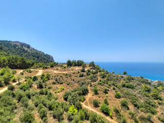 Fototapeta na wymiar view of the region sea and mountains