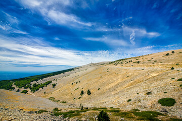 Approaching the Summit of Mont Ventoux, Provence, France