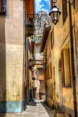 Fototapeta na wymiar Narrow Street in La Brigue, Alpes-Maritimes, Provence, France