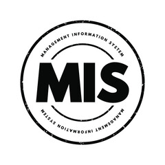 MIS - Management Information System acronym, business concept background © dizain