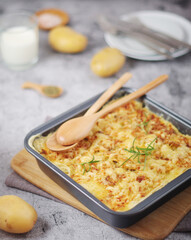 French national potato dish gratin