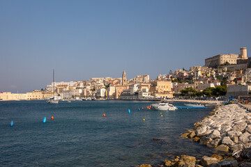 Fototapeta na wymiar The pretty bay of Gaeta in southern Lazio