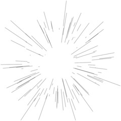 Fototapeta premium Radial, radiating dynamic rays, beams lines. Starburst, sunburst element. Gloss, shine effect. Gleam, glitter, glint, glare design