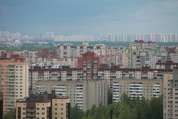 high-rise buildings of the big city stone jungle