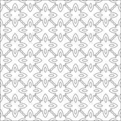 Vector pattern with symmetrical elements . Repeating geometric tiles from striped elements. 