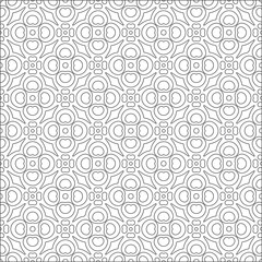 Vector pattern with symmetrical elements . Repeating geometric tiles from striped elements. 