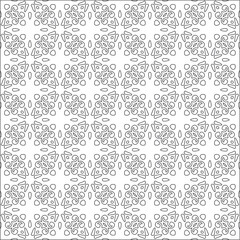 Vector pattern with symmetrical elements . Repeating geometric tiles from striped elements. 