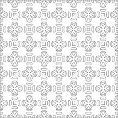Vector pattern with symmetrical elements . Repeating geometric tiles from striped elements. 