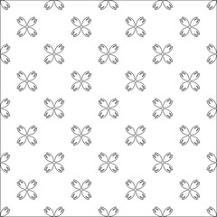Vector pattern with symmetrical elements . Repeating geometric tiles from striped elements. 
