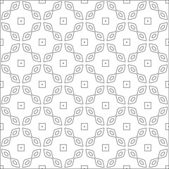 Vector pattern with symmetrical elements . Repeating geometric tiles from striped elements. 