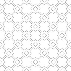  Vector pattern with symmetrical elements . Repeating geometric tiles from striped elements. 