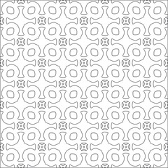 Naklejka na ściany i meble Vector pattern with symmetrical elements . Repeating geometric tiles from striped elements. 