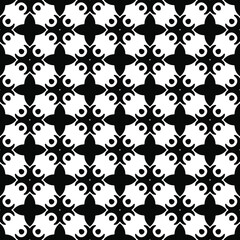 floral seamless pattern background.Geometric ornament for wallpapers and backgrounds. Black and white pattern.