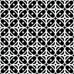floral seamless pattern background.Geometric ornament for wallpapers and backgrounds. Black and white pattern.