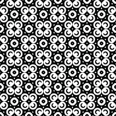 floral seamless pattern background.Geometric ornament for wallpapers and backgrounds. Black and white pattern.