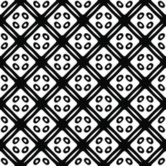  floral seamless pattern background.Geometric ornament for wallpapers and backgrounds. Black and white pattern.