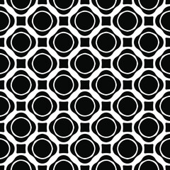  floral seamless pattern background.Geometric ornament for wallpapers and backgrounds. Black and white pattern.