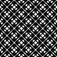 floral seamless pattern background.Geometric ornament for wallpapers and backgrounds. Black and white pattern.