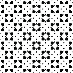 floral seamless pattern background.Geometric ornament for wallpapers and backgrounds. Black and white pattern.