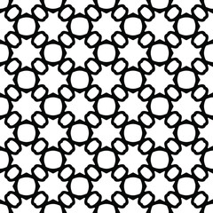 floral seamless pattern background.Geometric ornament for wallpapers and backgrounds. Black and white pattern.