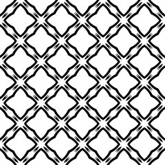  floral seamless pattern background.Geometric ornament for wallpapers and backgrounds. Black and white pattern.