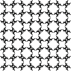  floral seamless pattern background.Geometric ornament for wallpapers and backgrounds. Black and white pattern.