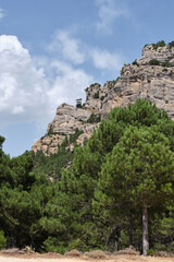 Fototapeta na wymiar mountainous landscape in the Sierra de Cazorla, Segura and Las Villas. Jaen, Andalucia, Spain