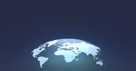 Map of the planet. World map.