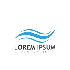 Water wave icon vector