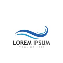 Water wave icon vector