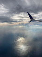 tramonto in volo