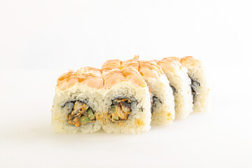 Japanese traditional roll with prawn