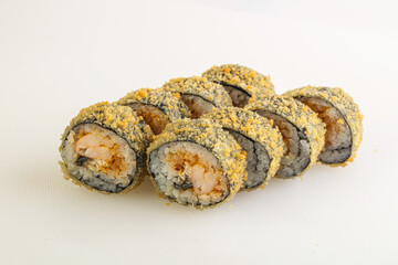 Japanese tempura roll with fish