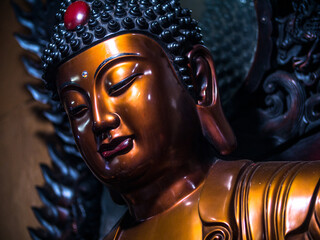 buddha statue at chinese temple