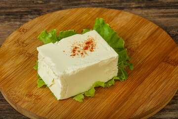 Greek traditional soft feta cheese