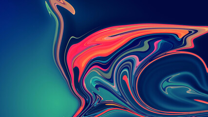 Hand painted watercolor with mixed liquid color paints. Abstract fluid acrylic painting. Modern art. Marbled luquid marble abstract background.