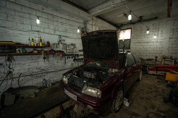 Inside the real car repair shop