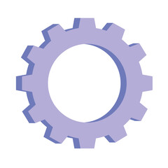 Isolated gear icon