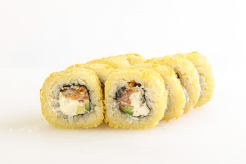 Japanese tempura roll with fish